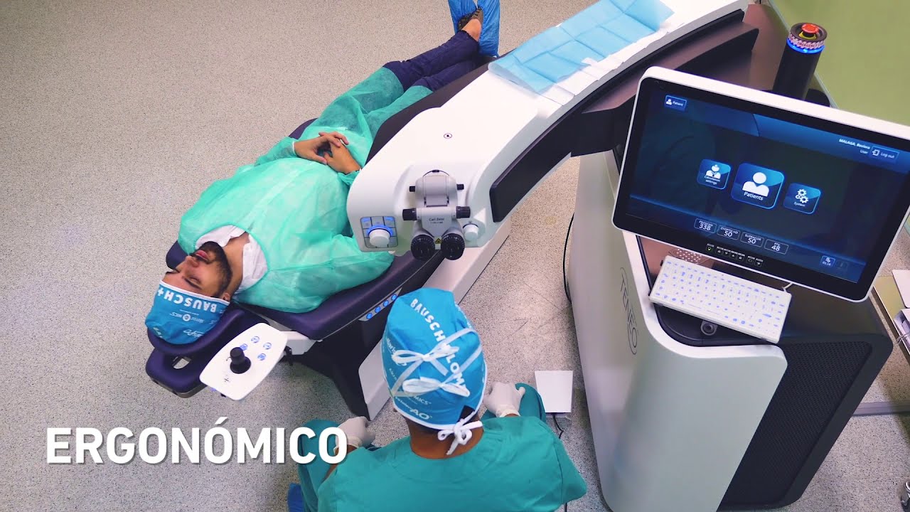 Equipo TECHNOLAS TENEO 317 Model 2 durante una cirugía refractiva